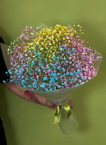 Монобукет с гипсофиллой от интернет-магазина цветов в 