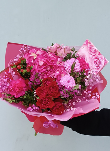 Сборный букет цветов «Сочный микс» от интернет-магазина цветов в 