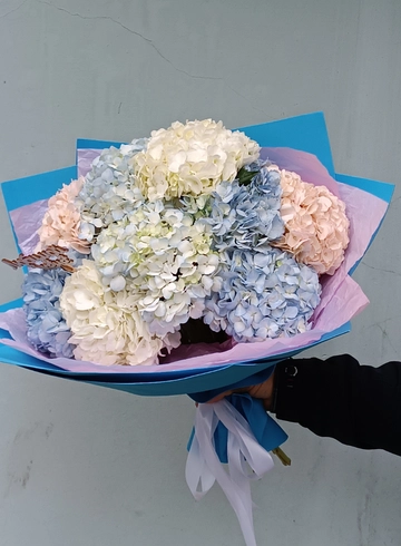 Микс гортензий, 9 шт. от интернет-магазина цветов в 